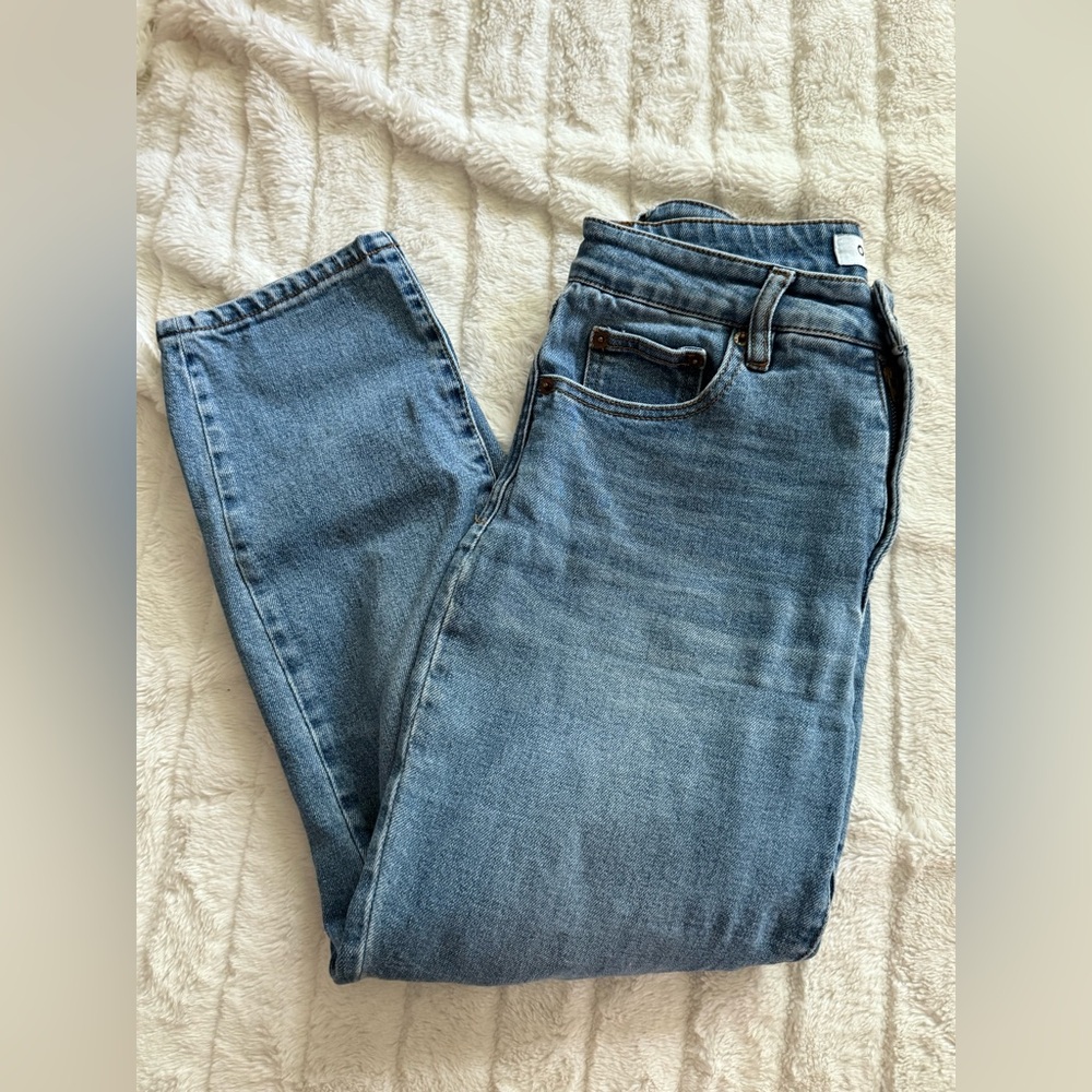 OAT New York High Rise Straight Crop Jeans Women’s Size 27 Medium Wash Denim - Picture 10 of 10